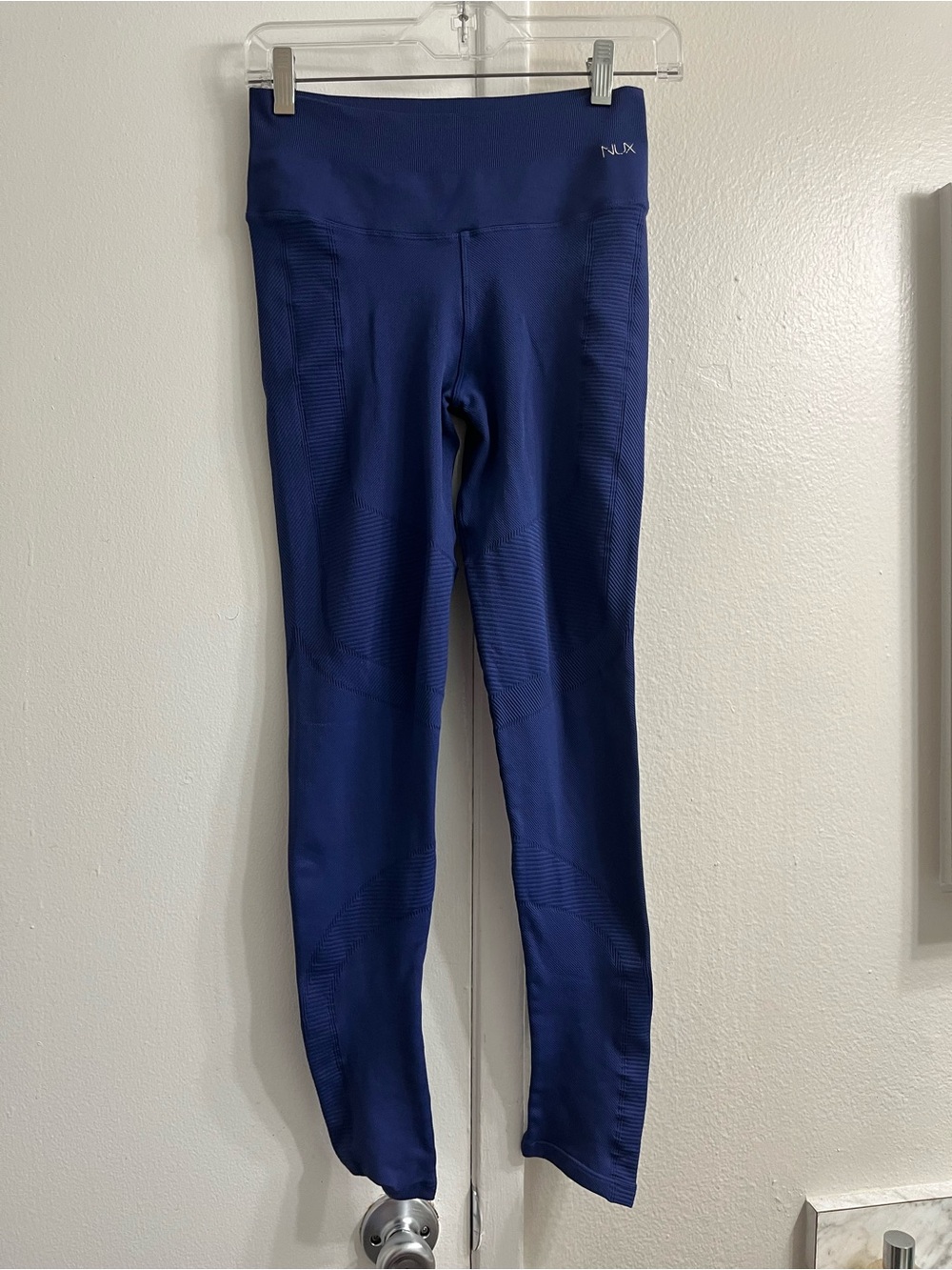 NUX Navy Blue High-Waist Leggings